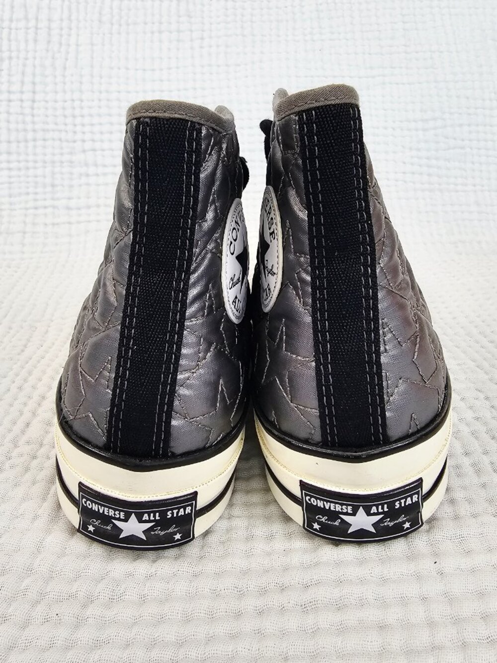 Converse Chuck 70 High Top - Quilted Gunmetal Star Stitch - Women's 8.5 - Picture 6 of 7